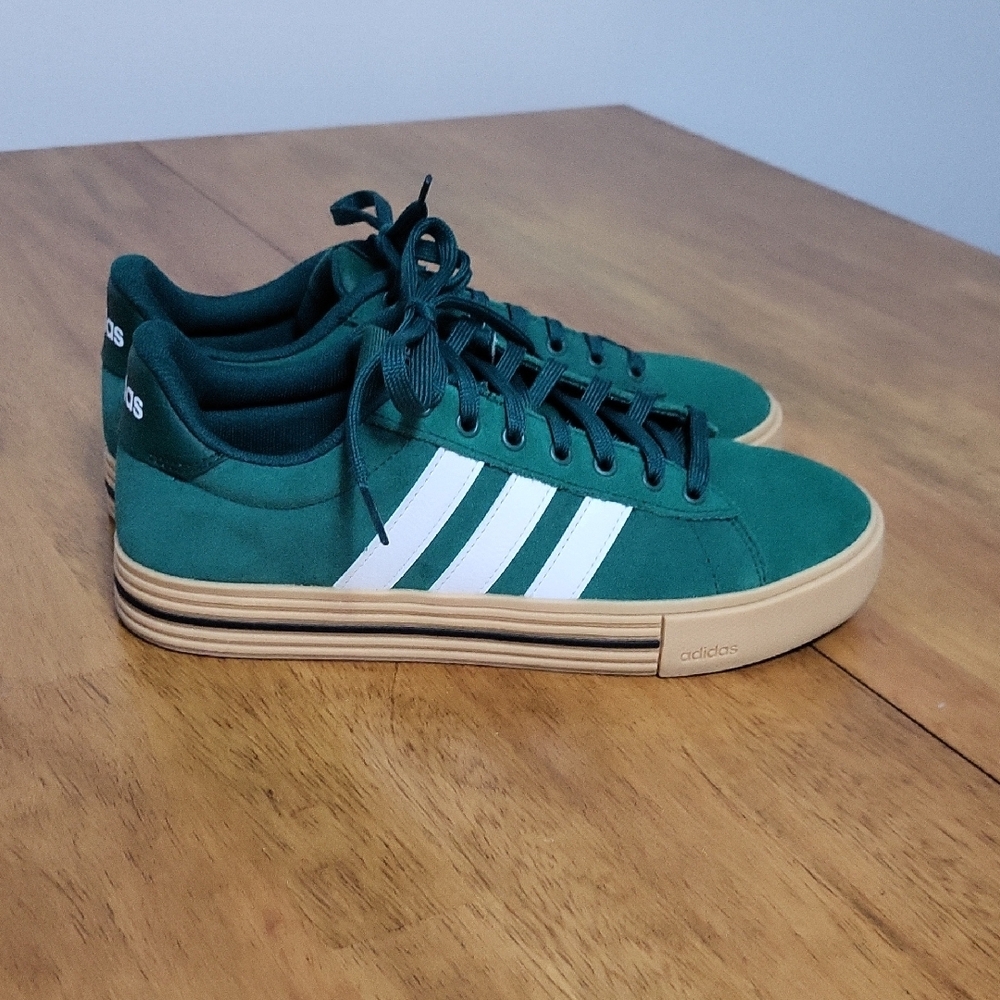 adidas Green and White Athletic Shoes